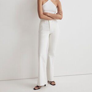 NWT Madewell The Perfect Vintage Flare Jean in Tile White Size 28 NEW